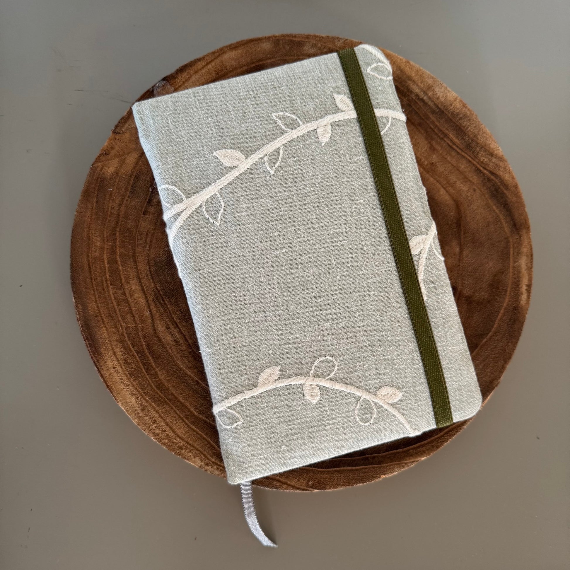 Fabric Notebook-hardcover-elastic-notes-elegant