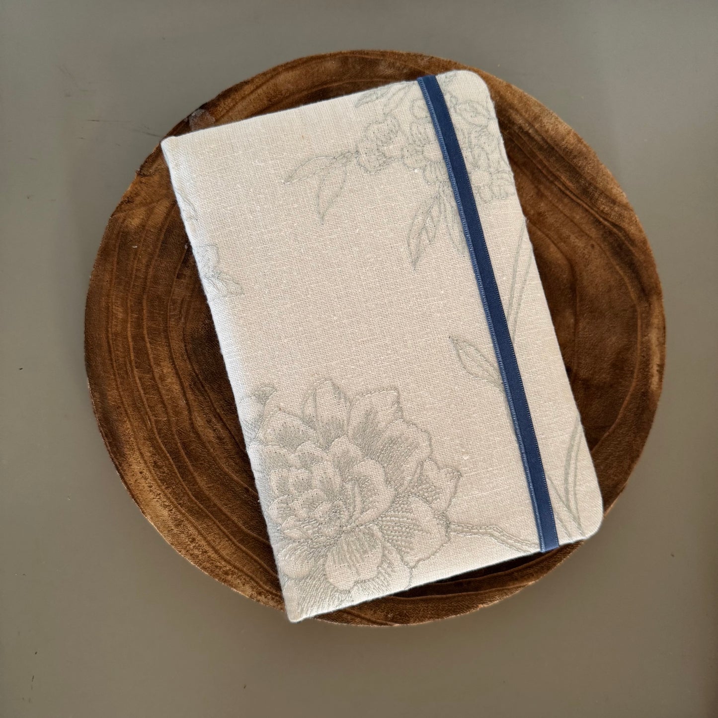 Fabric Notebook-hardcover-elastic-notes-elegant