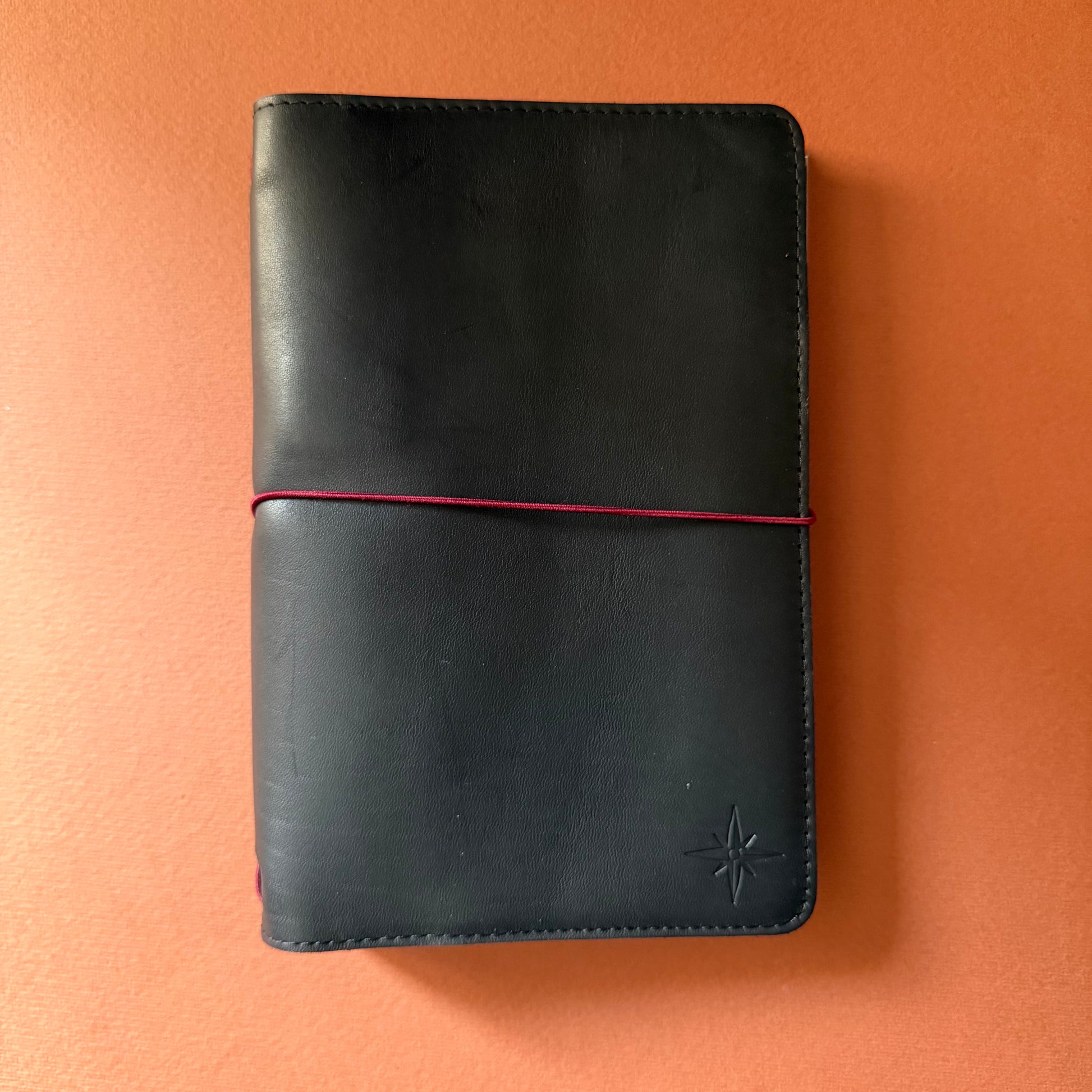 Black A5 leather notebook by A la Carte, view 2