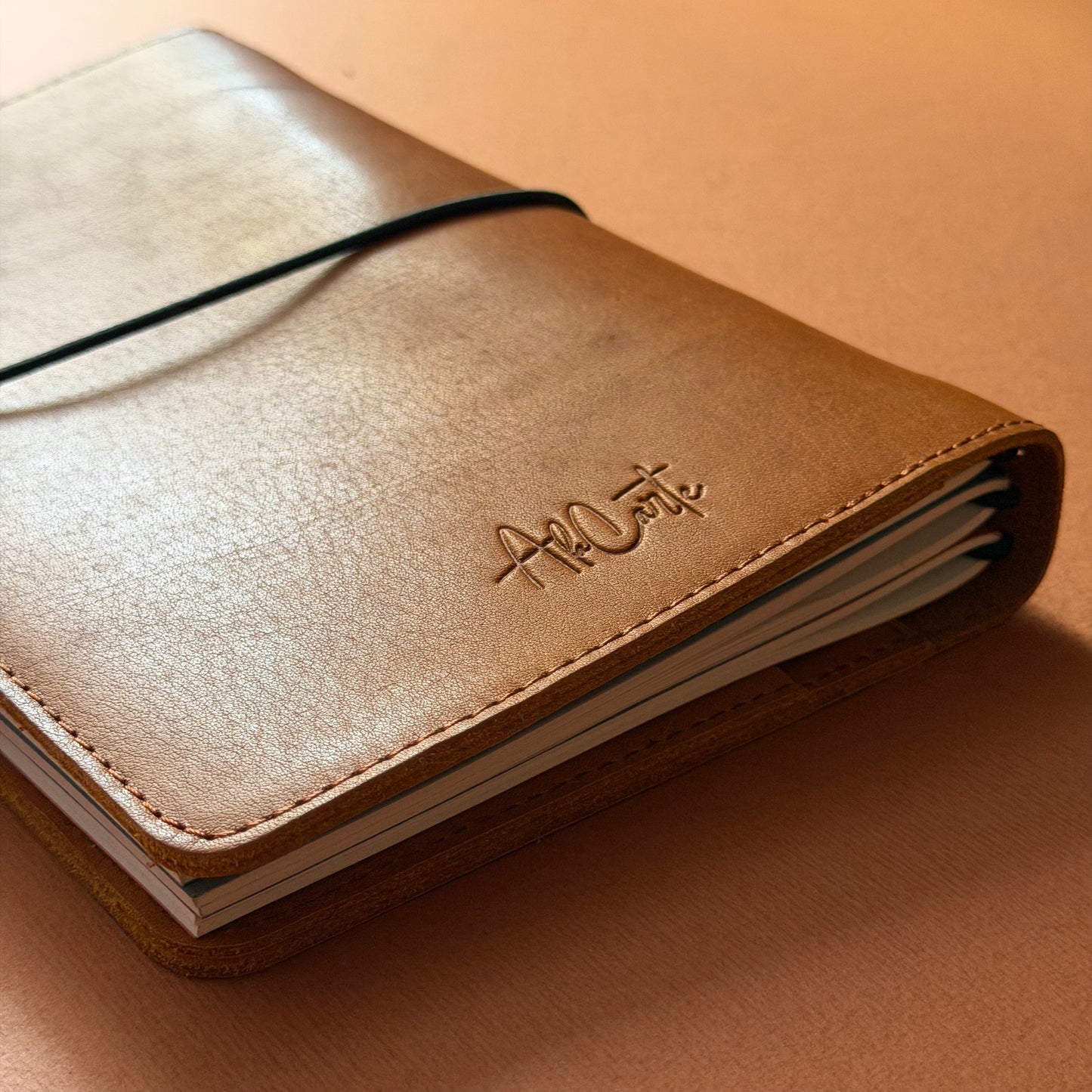 Havane A5 leather notebook by A la Carte, view 5