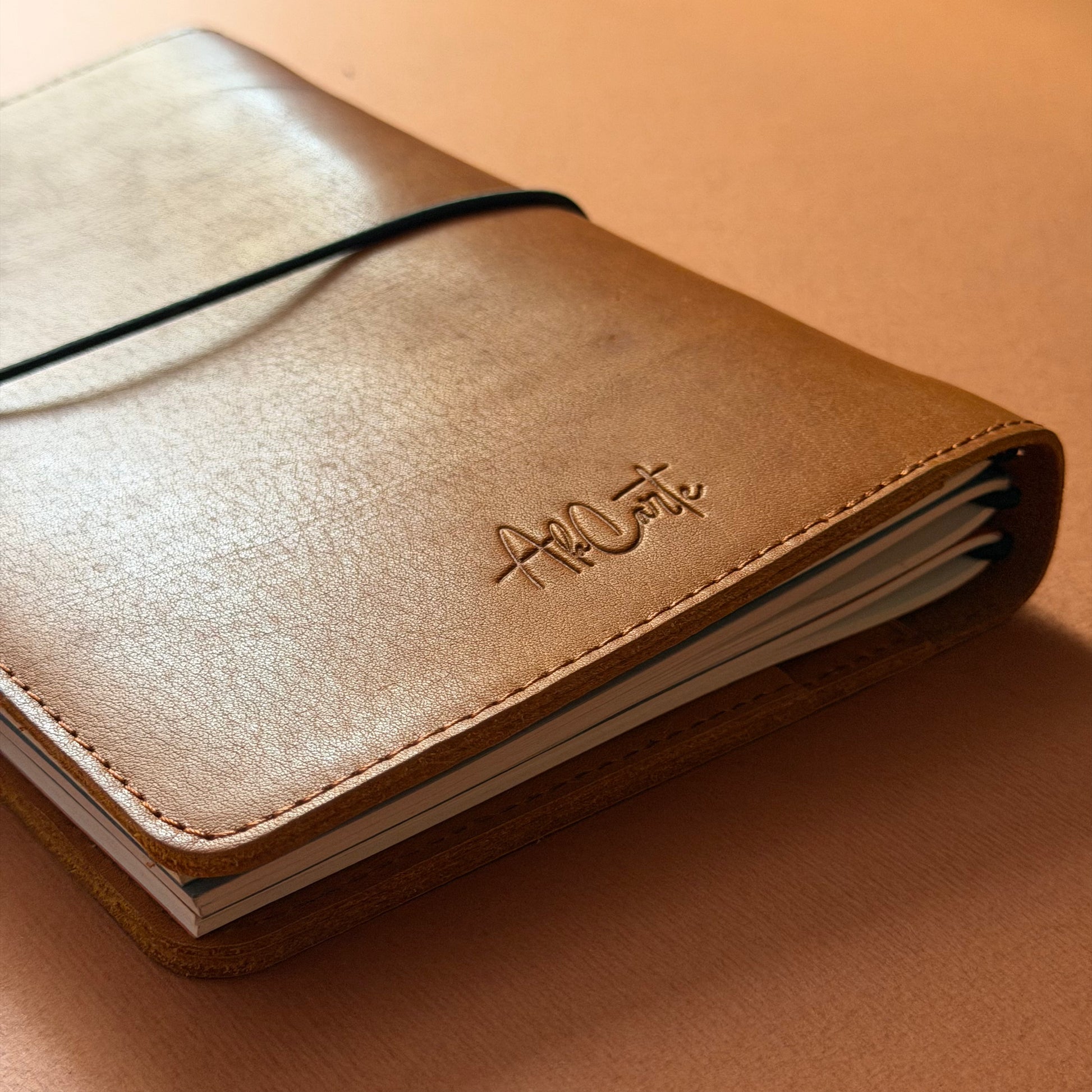Havane A5 leather notebook by A la Carte, view 5