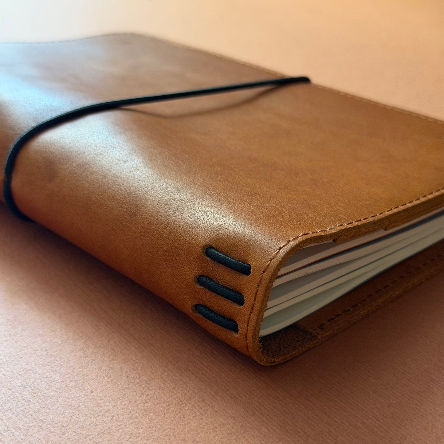 Havane A5 leather notebook by A la Carte, view 4