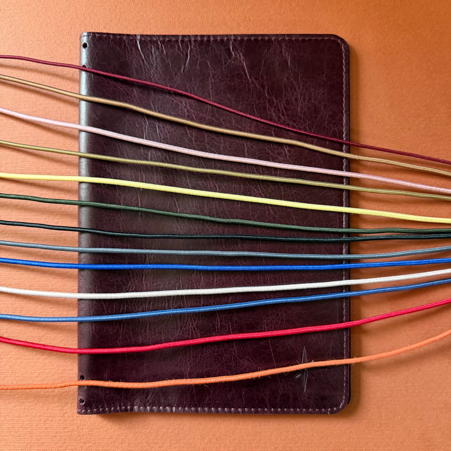 Plum A5 leather notebook by A la Carte, view 7