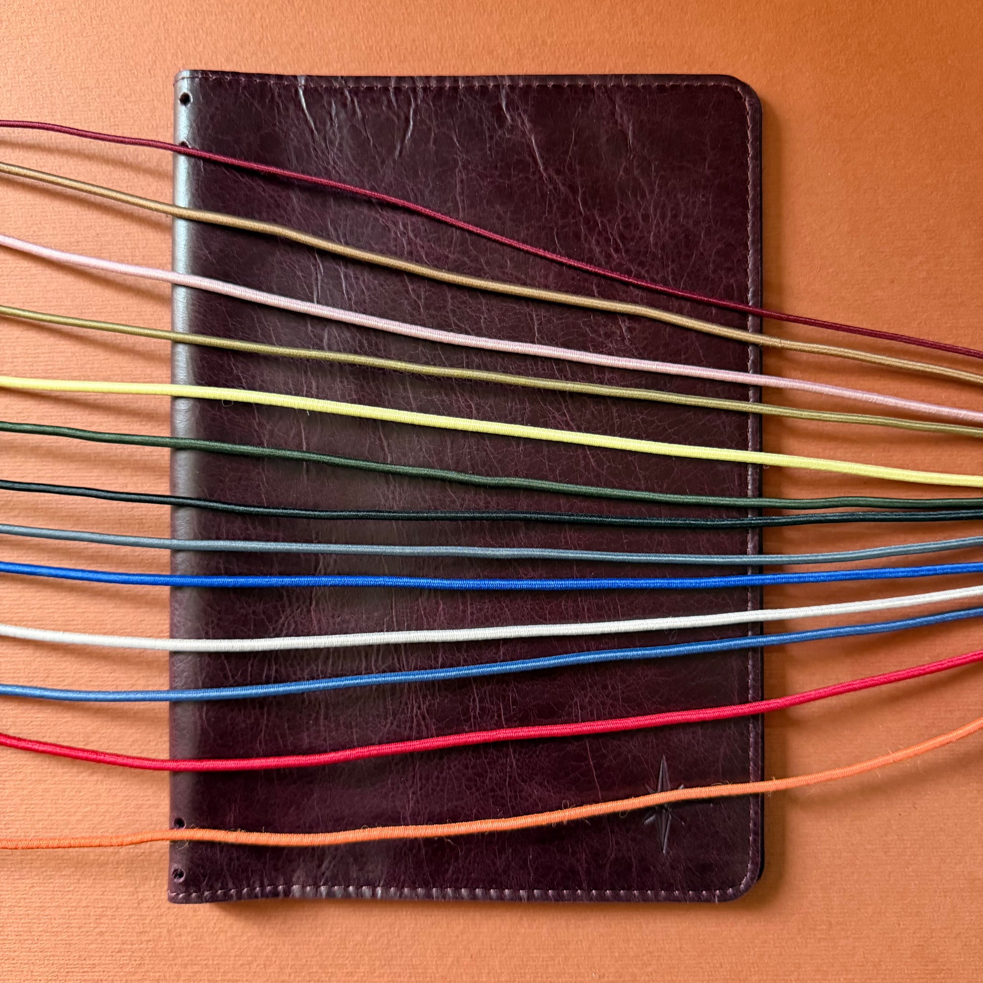 Plum A5 leather notebook by A la Carte, view 7